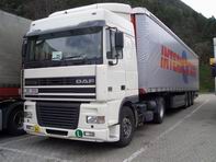 DAF 95XF s novým rakouským návěsem